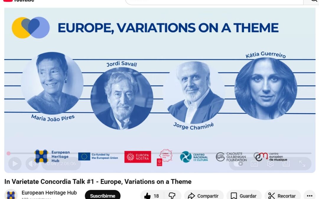 Premier «In Varietate Concordia Talk» organisé par Europa Nostra